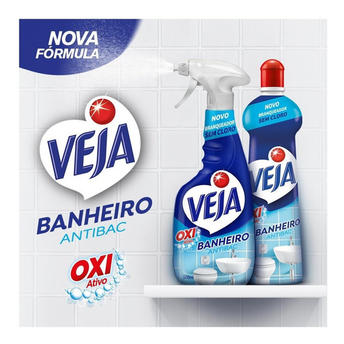 Limpador De Banheiro Veja 500ml X-14 Refil