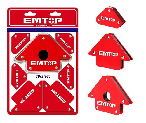 Juego Escuadras Magnéticas Soldador 7pzas Emtop Industrial