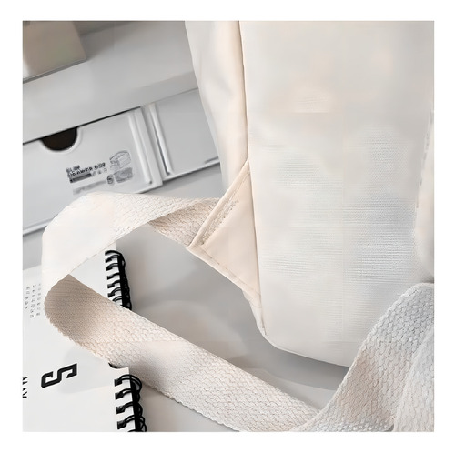 Mochila Urbana Sanmu Dingye Color Blanco Diseño Lisa 15l