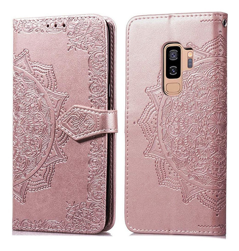 Funda Tipo Cartera For Samsung Galaxy S9 Plus En Relieve Ma