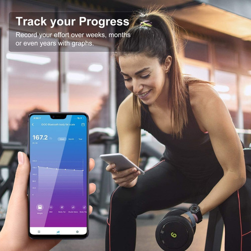 Analizador Masa Corporal Bascula Peso Inteligente Bluetooth