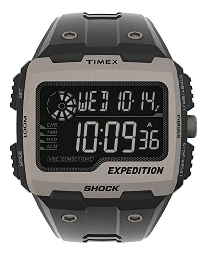 Timex Men's Expedition Grid Shock Correa De Resina De Cuarzo