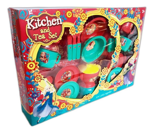 Imagen 2 de 4 de Set Juguete Niñas Juego De Té De Princesa