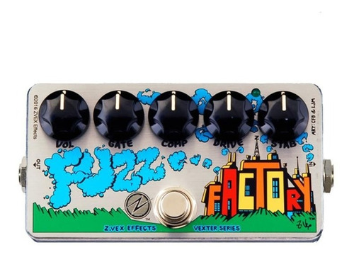 Zvex Fuzz Factory - Pedal Fuzz P/guitarra Sonido 60s - 70s Color Gris
