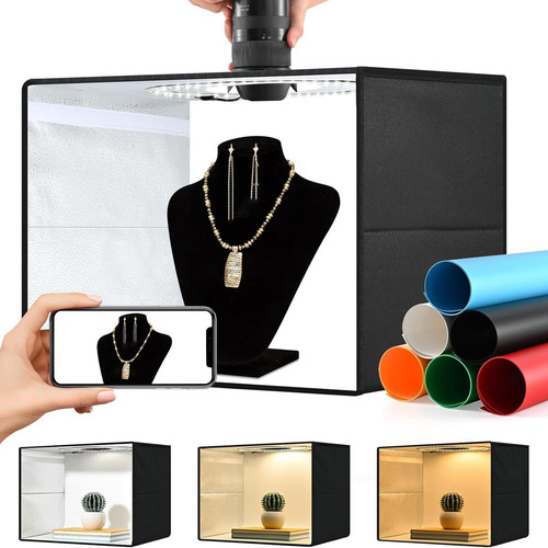 Caixa De Luz Para Fotos Caixa De Luz 40cm Luz De Anel Rgb