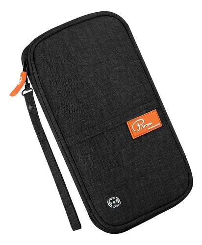 Cartera De Viaje Para Pasaportes Bolsa Impermeable Con Bl...