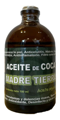 Aceite De Coca.  Madre Tierra.  100 Ml. - mL a $499