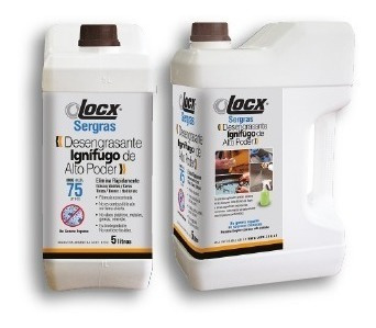 Desengrasante Premium Sergras Locx 5lts + Rociador