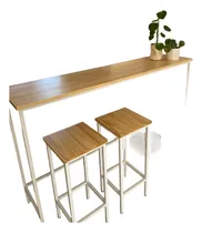Comprar Barra Desayunador Isla Cocina Estilo Industr Hierro Madera