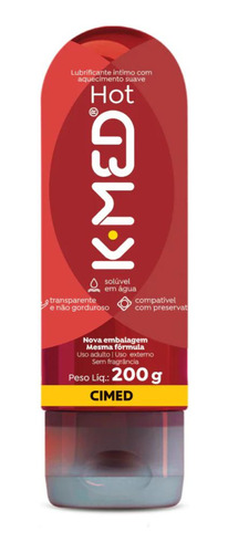 Lubrificante Íntimo K-med Hot 200g