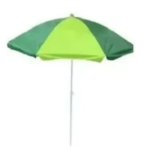 Sombrilla Playera 2 Mts Reforzada Reclinable Verde