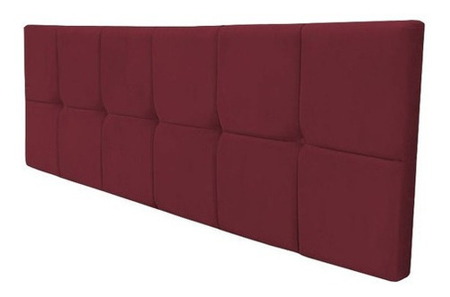 Cabeceira Painel Nina Cama Box King 1,95 Suede Cores Cor Suede Bordô