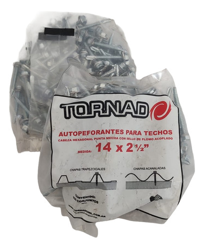 Tornillo Autoperforante Hex. Mecha 14x2.5 Sello Plomo 100u.