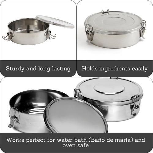 Imusa Usa Phi-t9220 Molde Para Flan De Acero Inoxidable, 1,5