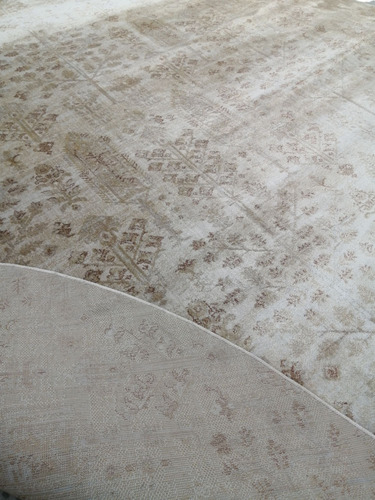 Tapete Redondo Diseño Persa Retro-moderno 290cm Nuevo Ocre 2.9 M 2.9 M Persa Ocre