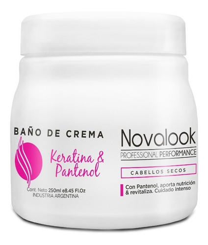 Baño De Crema Nutritivo Novalook Keratina Retinol 250ml 