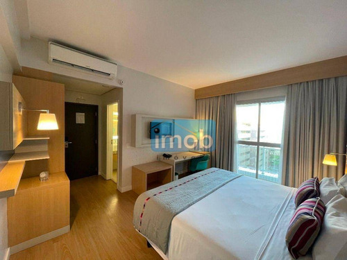 Imagem 19 de 30 de Flat Com 1 Dormitório À Venda, 34 M² Por R$ 530.000,00 - Pompéia - Santos/sp - Fl0044