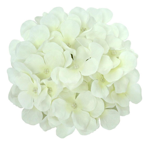 20 Flores Artificiais De Hortênsia Arranjos Florais Branco