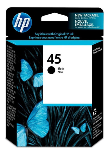 Cartucho Hp 45 51645al Black