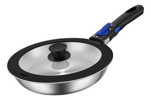 Sartén Compacta Para Acampar, Utensilios De 26cm Con Tapa