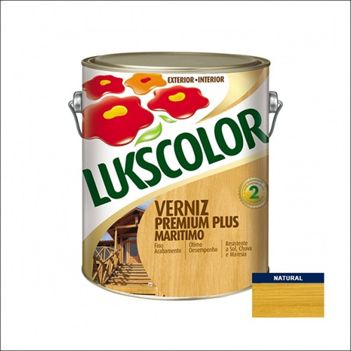 Verniz Marítimo Lukscolor Natural Acetinado 900ml