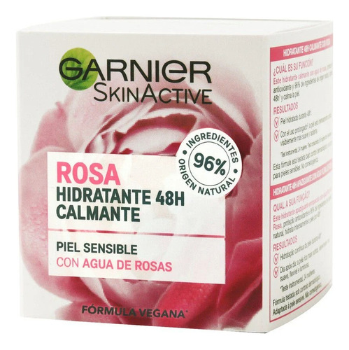 Garnier  Crema Hidrantante Natural Rosas Piel Seca