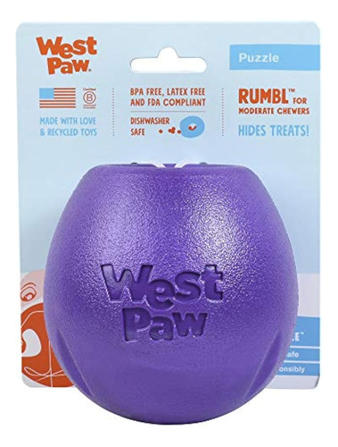 West Paw Design Zogoflex Rumbl Juguete Para Perros Dispensad