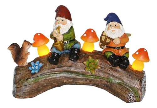 L Estatua De Papá Noel Con Luz Solar, Escultura Para ,