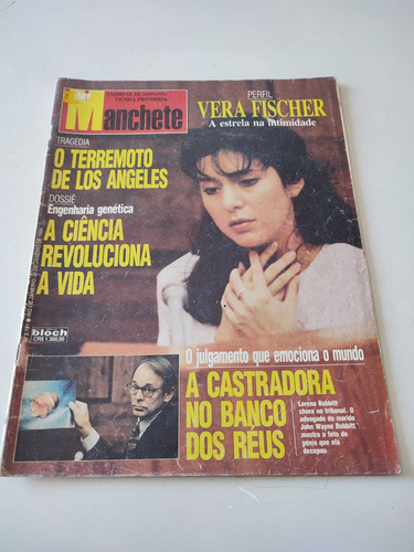 Revista Manchete 2181 Vera Fischer Maitê Proença Angélica 