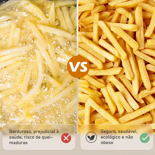 Fritadeira Airfryer Elétrica Sem Óleo Ar Coibeu Display Touc
