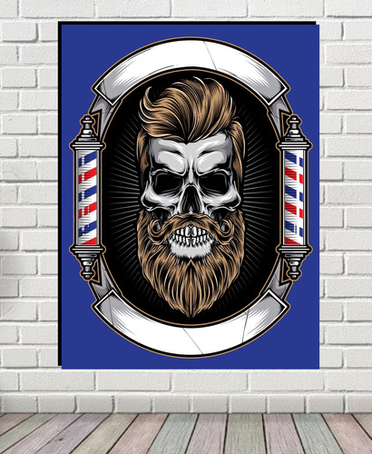 Cuadro Barbería No 1 Peluquería Barber Shop 60x80cm