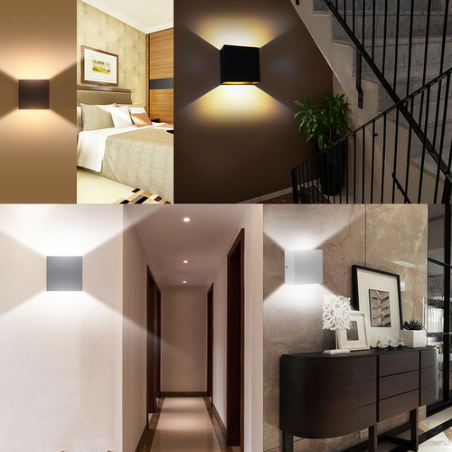 Arandela De Parede Led 6w Modern Cube Lâmpada Para Corredor