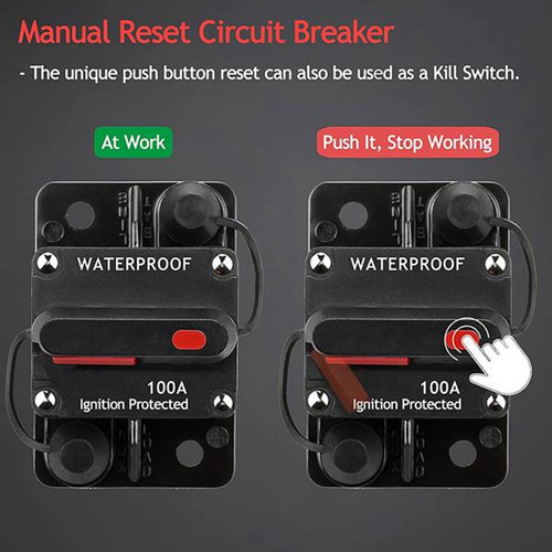 Fusibles De Interruptor Pulsador De Reinicio Manual Dc12-48v
