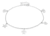 Comprar Vanbelle Tobillera De Plata De Ley Con Múltiples Encantos .