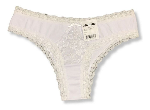 Kit C/ 3 Calcinha Tanga Renda Frontal Transparente Michelle