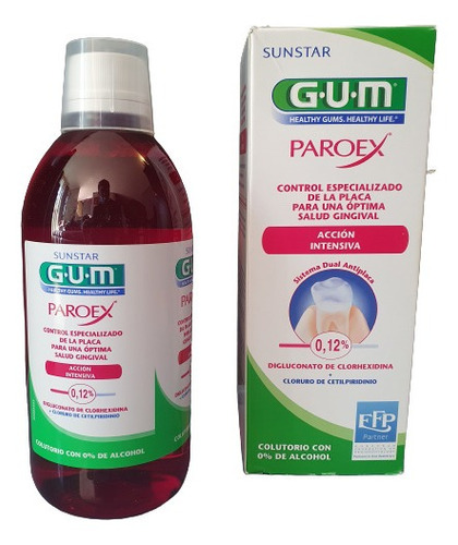Paroex Colutorio Gum Accion Intensiva 500ml Placa Y Cirugía