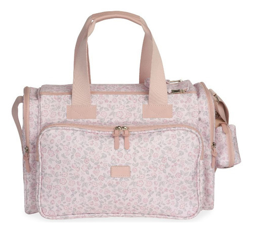 Bolsa Térmica Maternidade Bebê Anne Liberty - Masterbag Baby Cor Cinza Desenho do tecido Liso