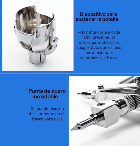 Jeringa Veterinaria Continua Ajustable, Conectar A Botella