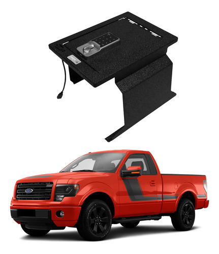 Tuojue Caja De Seguridad Para Consola Central Para Ford F150