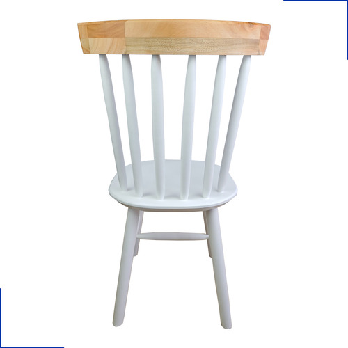 Kit 4 Cadeiras Para Sala De Jantar Madeira Maciça Resistente Estrutura Da Cadeira Branco Assento Branco Desenho Do Tecido Natural
