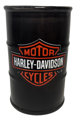 Taza Cerámica Barril Harley Davidson 450ml Negro Harley