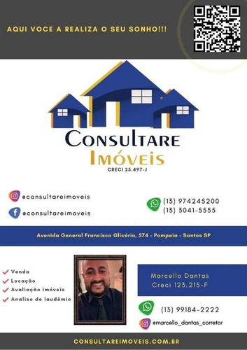 Imagem 22 de 22 de Apartamento Com 1 Dormitório À Venda, 57 M² Por R$ 190.000,00 - Centro - São Vicente/sp - Ap5463