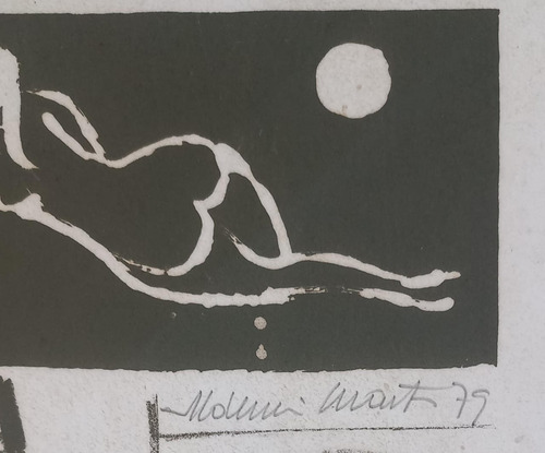 Aldemir Martins , Serigrafia, 21cm X 31cm Medida Interna B8 (Usado)