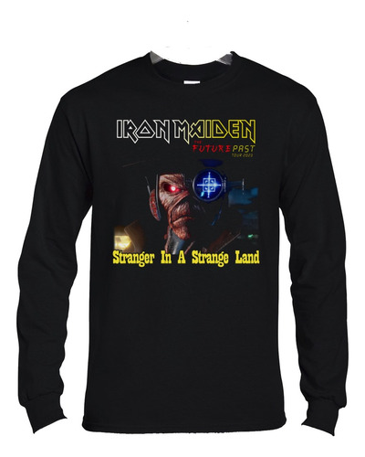 Polera Ml Iron Maiden Chile Stranger In 23 Metal Abominatron