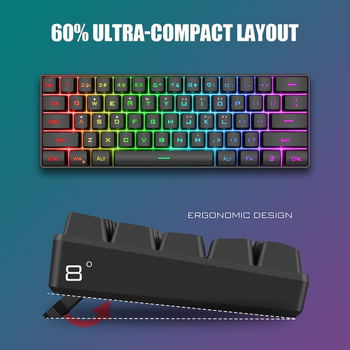 Teclado De Juegos Y Mouse Redthunder 60%