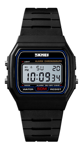 Reloj Hombre Skmei 1412 Sumergible Digital Alarma Cronometro