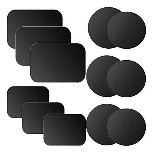 12 Pack Mount Metal Plate For Phone Magnetic With 4 Differen