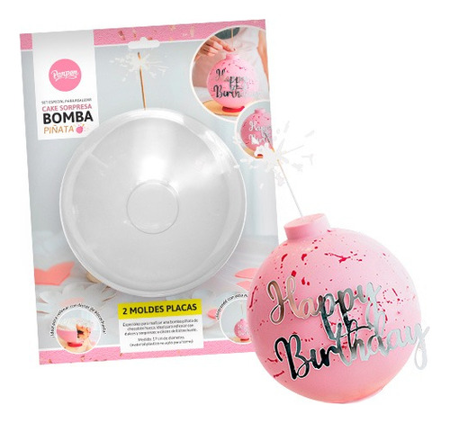 Placa Set Cake Sorpresa Bomba Piñata Parpen