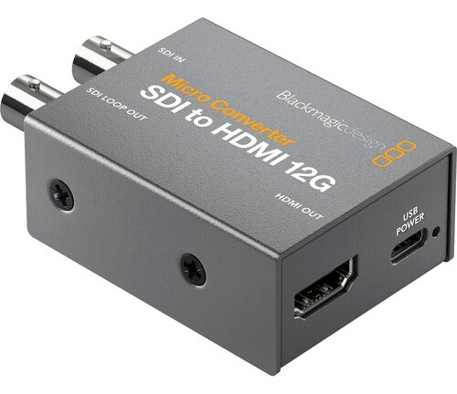 Micro Conversor Blackmagic Sdi Para Hdmi 12g C/fonte C/nfe
