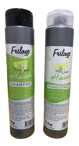 Imagen 1 de 4 de Shampoo + Acondicionador Ph Acido Frilayp X370ml.